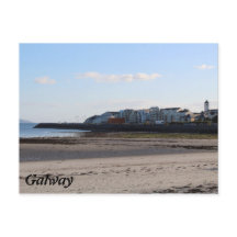 Briefkaart van Salthill Beach Galway