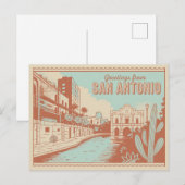 Briefkaart van San Antonio | Groeten van (Voorkant / Achterkant)