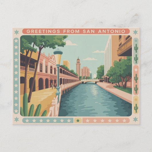 Briefkaart van San Antonio | Groeten van (Voorkant)