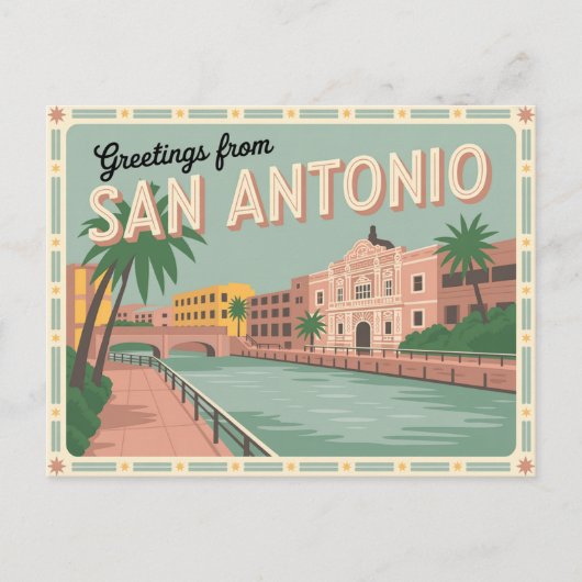 Briefkaart van San Antonio | Groeten van (Voorkant)
