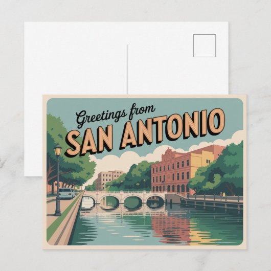  Briefkaart van San Antonio | Groeten van (Voorkant / Achterkant)