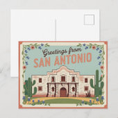 Briefkaart van San Antonio | Groeten van (Voorkant / Achterkant)