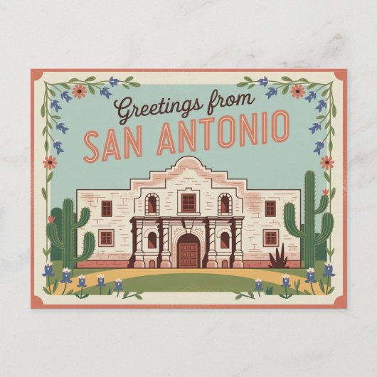 Briefkaart van San Antonio | Groeten van (Voorkant)