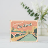 Briefkaart van San Antonio | Groeten van (Staand voorkant)