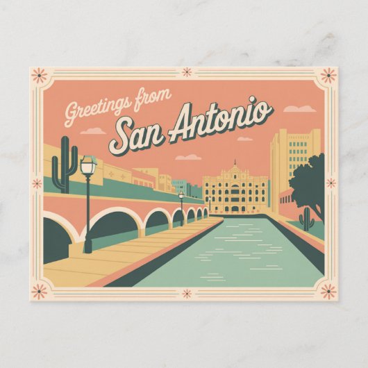Briefkaart van San Antonio | Groeten van (Voorkant)