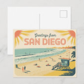Briefkaart van San Diego | Groeten van (Voorkant / Achterkant)