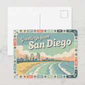  Briefkaart van San Diego | Groeten van (Voorkant / Achterkant)