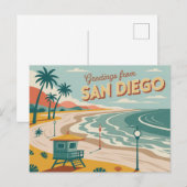Briefkaart van San Diego | Groeten van (Voorkant / Achterkant)