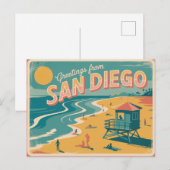 Briefkaart van San Diego | Groeten van (Voorkant / Achterkant)