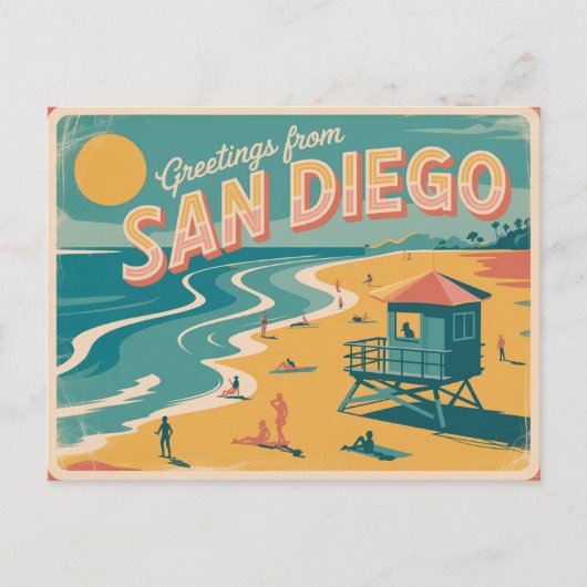 Briefkaart van San Diego | Groeten van (Voorkant)