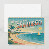 Briefkaart van San Diego | Groeten van (Voorkant / Achterkant)