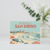 Briefkaart van San Diego | Groeten van (Staand voorkant)