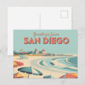 Briefkaart van San Diego | Groeten van (Voorkant / Achterkant)