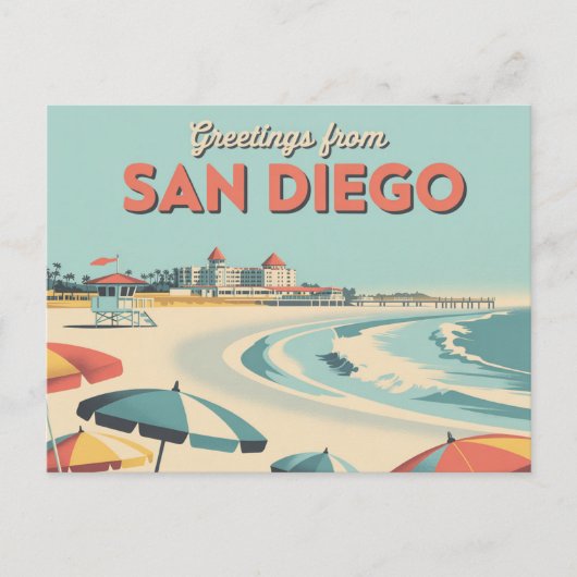 Briefkaart van San Diego | Groeten van (Voorkant)
