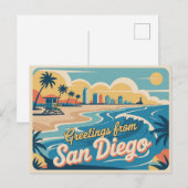 Briefkaart van San Diego | Groeten van (Voorkant / Achterkant)