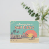  Briefkaart van San Diego | Groeten van (Staand voorkant)