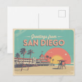 Briefkaart van San Diego | Groeten van (Voorkant / Achterkant)