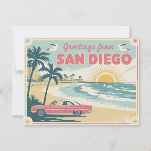  Briefkaart van San Diego   Groeten van