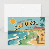 Briefkaart van San Diego | Groeten van (Voorkant / Achterkant)