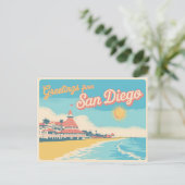 Briefkaart van San Diego | Groeten van (Staand voorkant)
