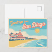 Briefkaart van San Diego | Groeten van (Voorkant / Achterkant)