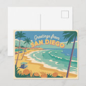 Briefkaart van San Diego | Groeten van (Voorkant / Achterkant)