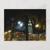Briefkaart van San Francisco Ferry Building Firewo (Voorkant)