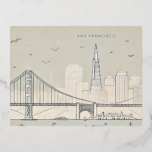 Briefkaart van San Francisco   Golden Gate Bridge