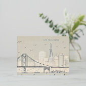 Briefkaart van San Francisco | Golden Gate Bridge (Staand Voorkant)