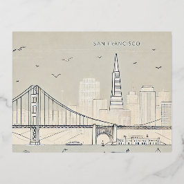 Briefkaart van San Francisco | Golden Gate Bridge