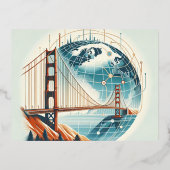 Briefkaart van San Francisco | Golden Gate Bridge (Voorkant)