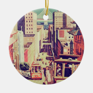  briefkaart van San Francisco Keramisch Ornament