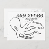 Briefkaart van San Pedro Octopus (Voorkant / Achterkant)