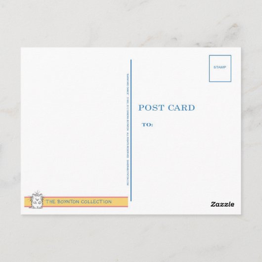 Briefkaart van Sandra Boynton (Achterkant)