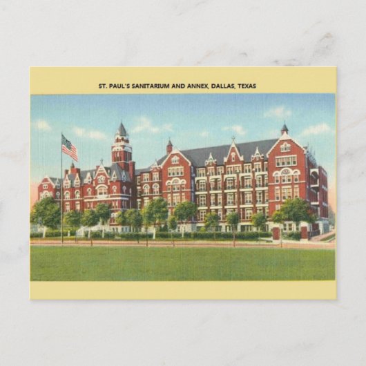 Briefkaart van Sanitarium Dallas van Paul (Voorkant)