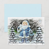 briefkaart van santa claus (Voorkant / Achterkant)