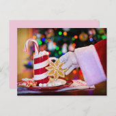 briefkaart van santa claus koekjes (Voorkant / Achterkant)