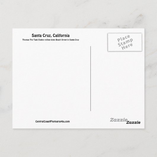 Briefkaart van Santa Cruz (Achterkant)