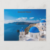 Briefkaart van Santorini (Voorkant)