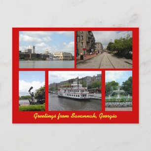 Briefkaart van Savannah Georgia
