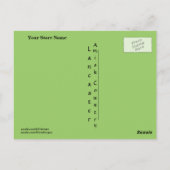 Briefkaart van schapen, Amish Proverb. Jouw tekst  (Achterkant)