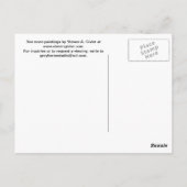 Briefkaart van schilderij van de waterverf, Cascai (Achterkant)