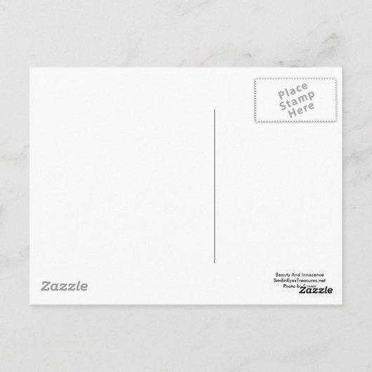 Briefkaart van schoonheidsonnocentie Dalmatian en  (Achterkant)