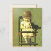  Briefkaart van schroot met zoete Baby (Voorkant / Achterkant)