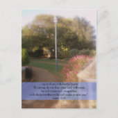 Briefkaart van scripture van het 35:4 van Isaiah (Voorkant)