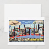  Briefkaart van Seattle (Voorkant / Achterkant)