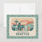Briefkaart van Seattle | Groeten uit Seattle (Voorkant / Achterkant)