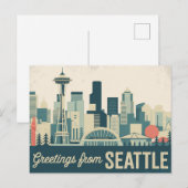Briefkaart van Seattle | Groeten uit Seattle (Voorkant / Achterkant)