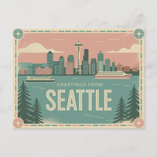  Briefkaart van Seattle | Groeten uit Seattle (Voorkant)