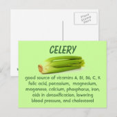 Briefkaart van selderij (Voorkant / Achterkant)